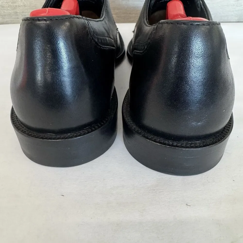 Johnston & Murphy Black Leather Cap‎ Toe Oxford Dress Shoes Men 8M Career Work